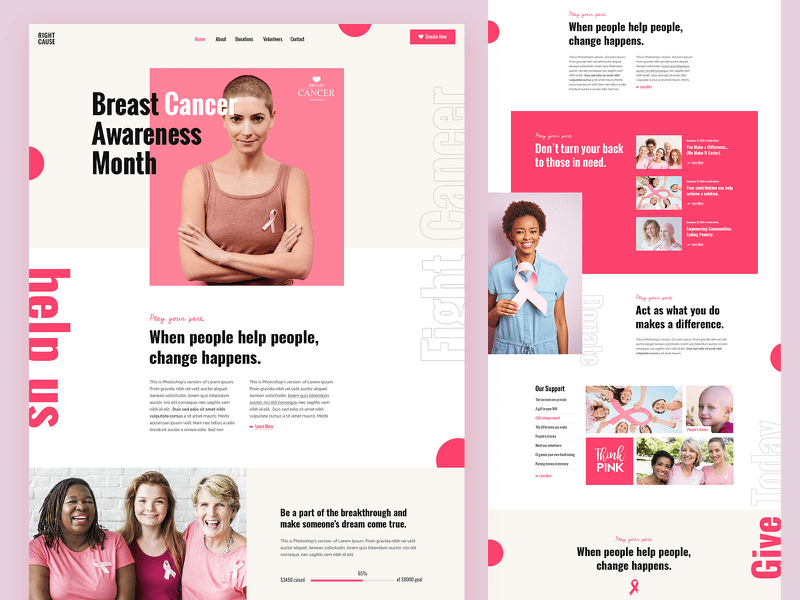 pink background